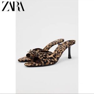 Zara Animal Leopard Print Heels